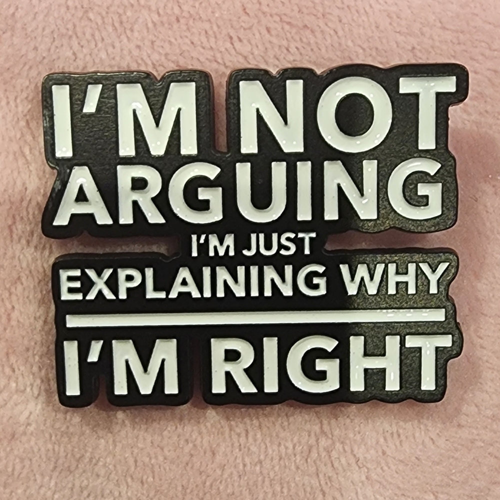 Black and White Pin